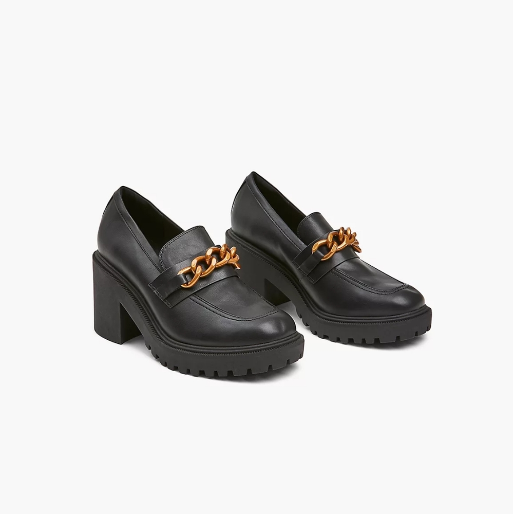 NWT Dream‎ Cloud Faux-Leather Lug Sole Loafer